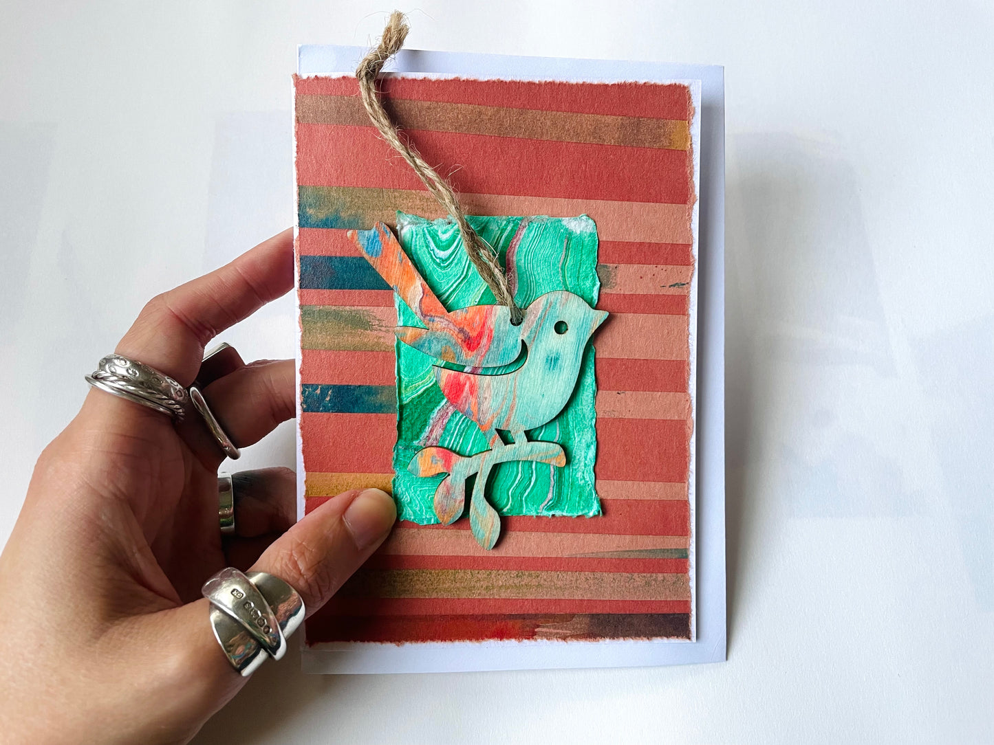 Robin Ornament Christmas Card