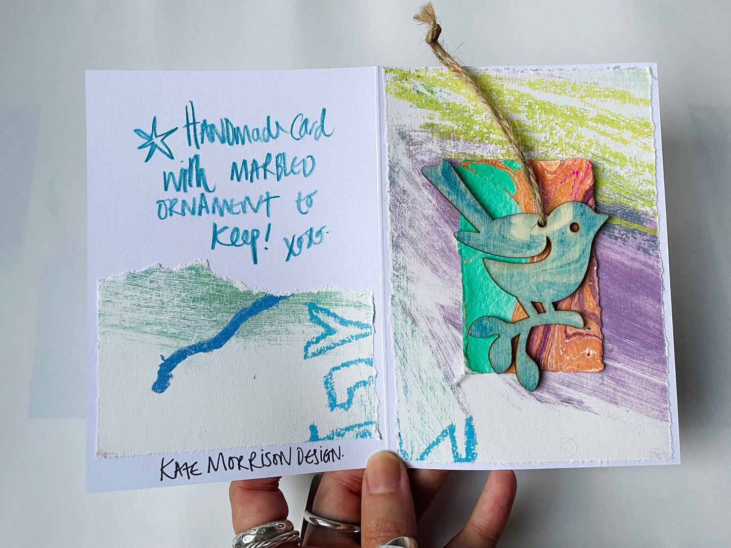 Robin Ornament Christmas Card