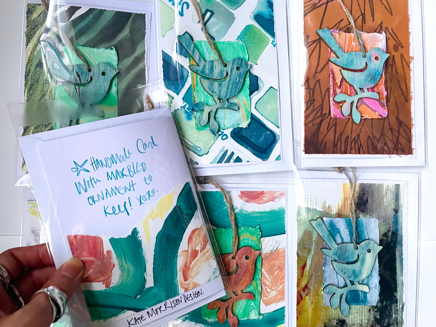 Robin Ornament Christmas Card