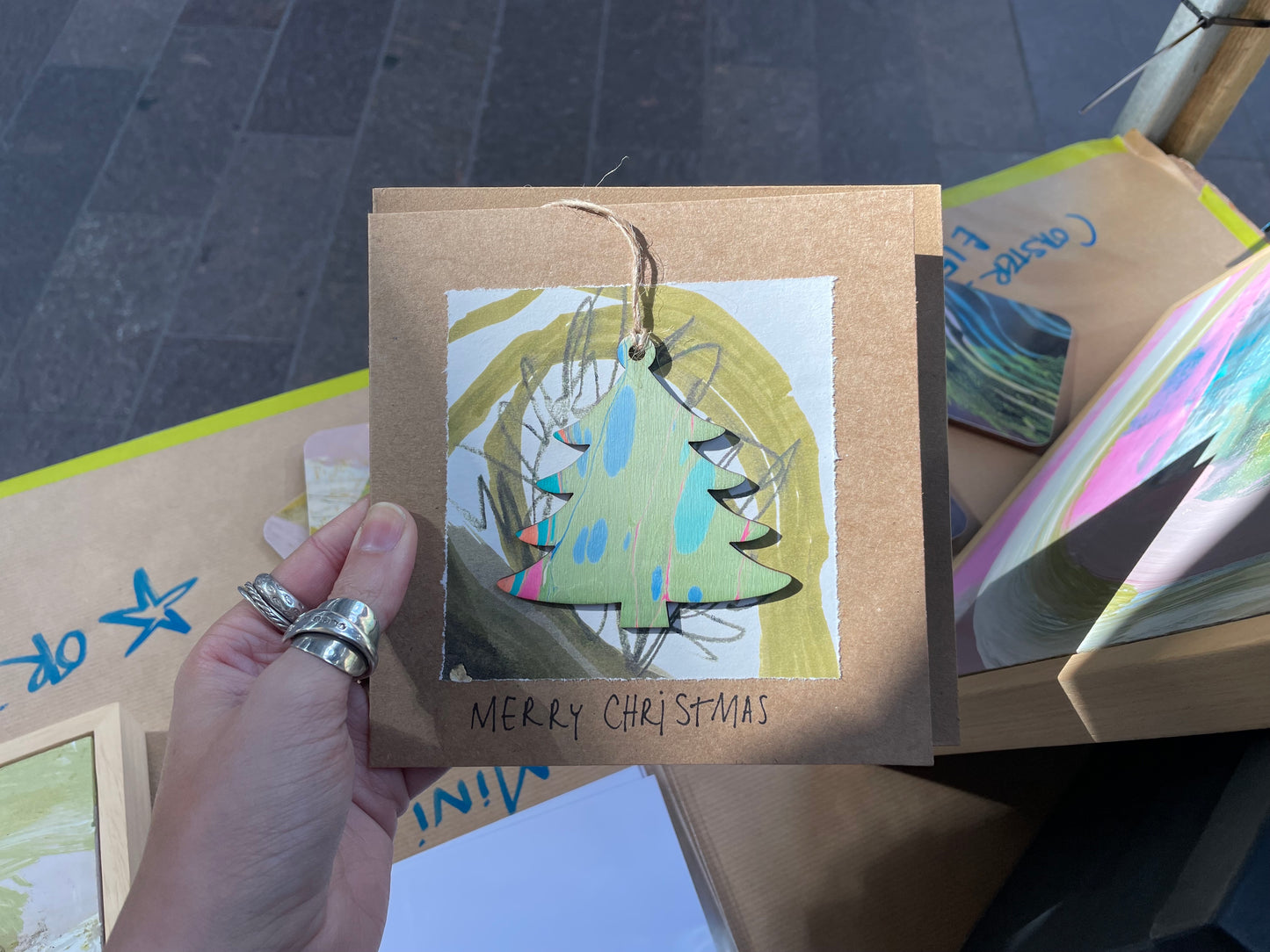 Handmade Ornament Christmas Card