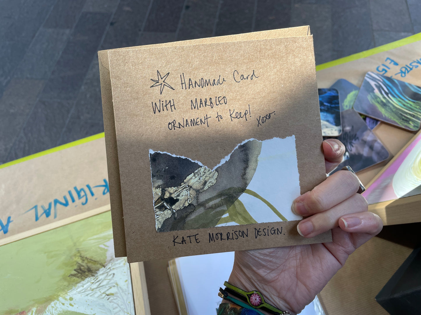 Handmade Ornament Christmas Card