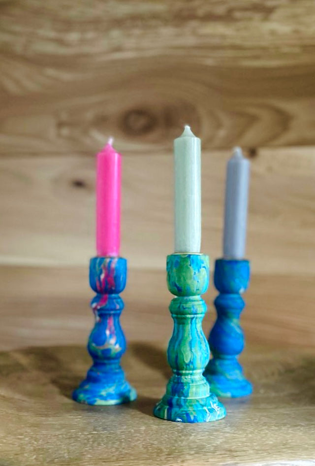 Marbled Candle Sticks