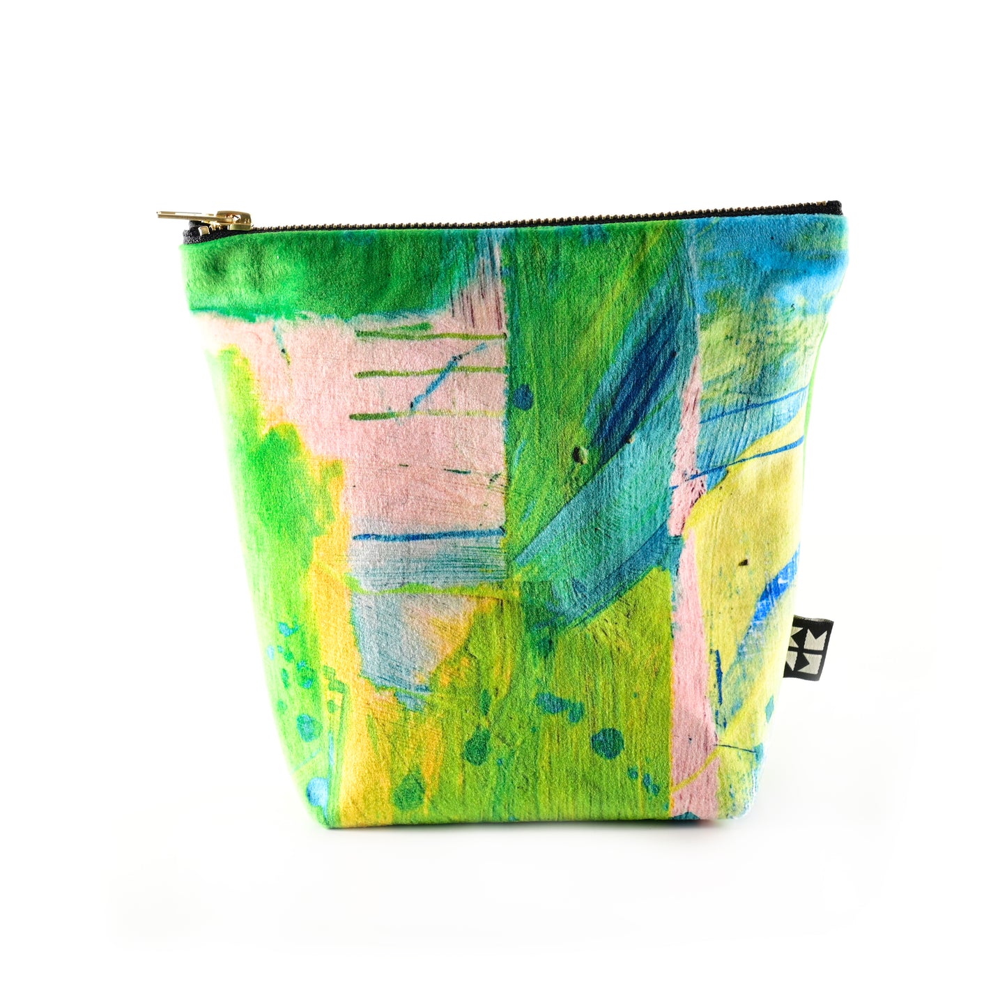 Abstract Velvet Makeup bag