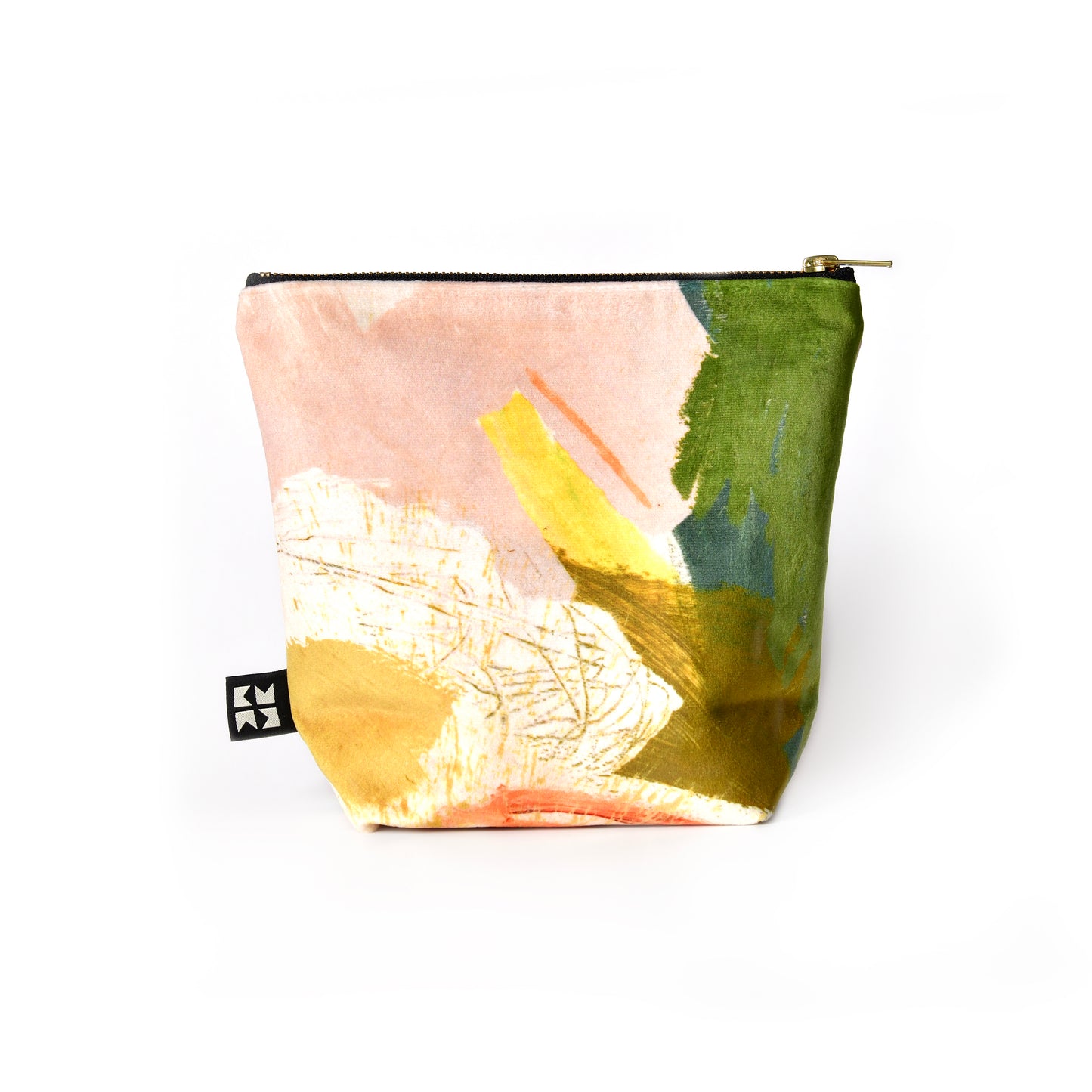 Abstract Velvet Makeup Bag