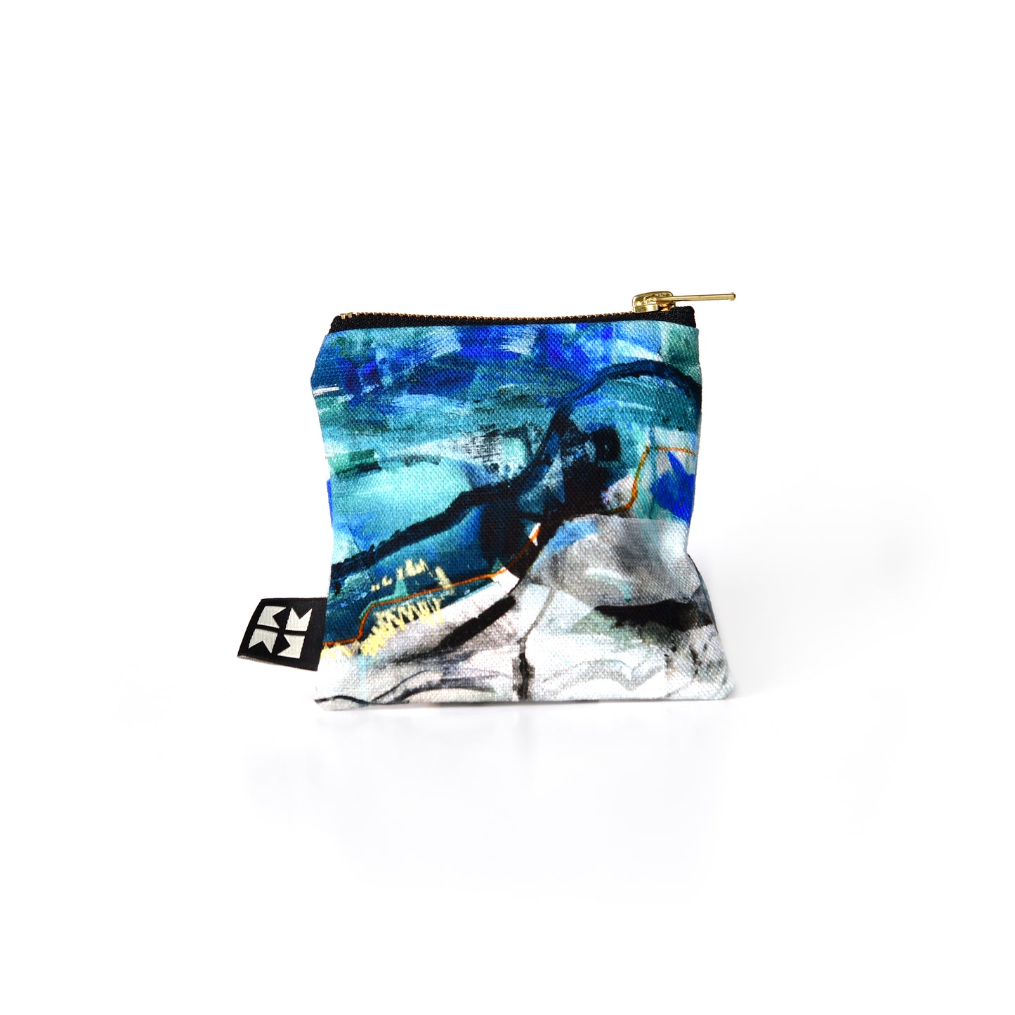 Abstract Linen Pouch