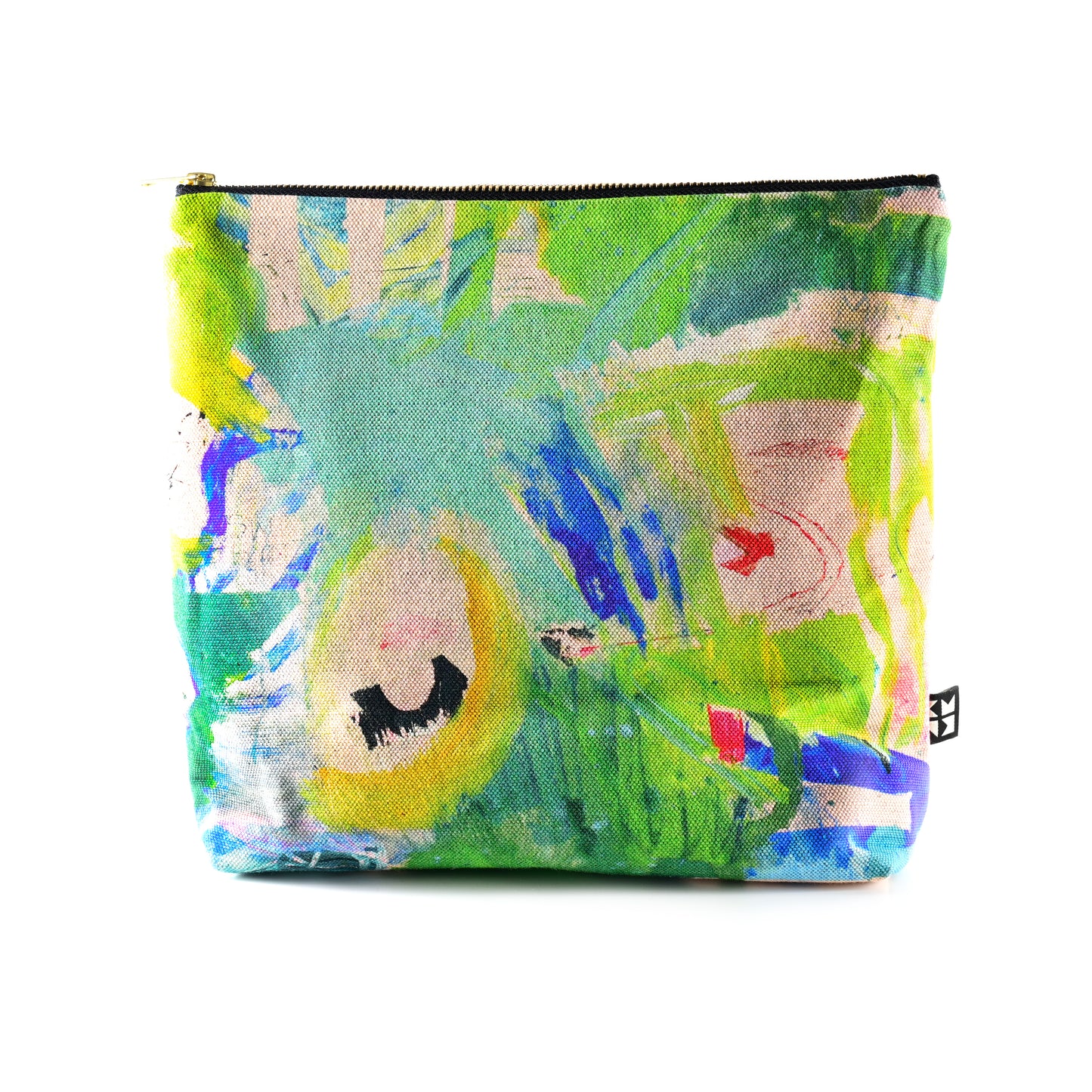 Abstract Linen Travel Bag