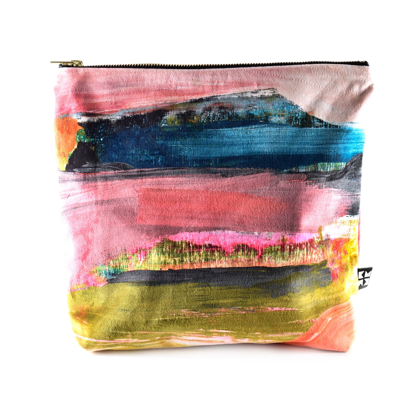Abstract Velvet Travel Bag