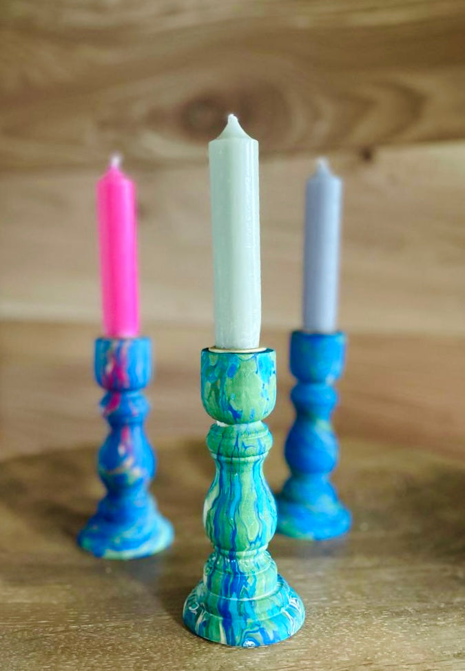 Marbled Candle Sticks