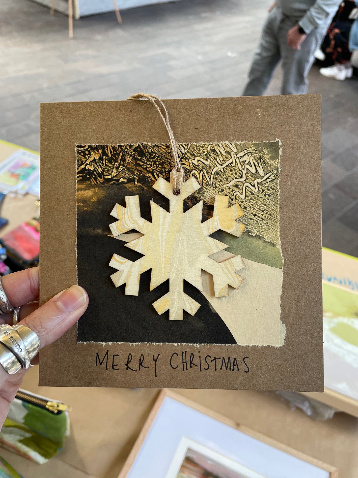 Handmade Ornament Christmas Card