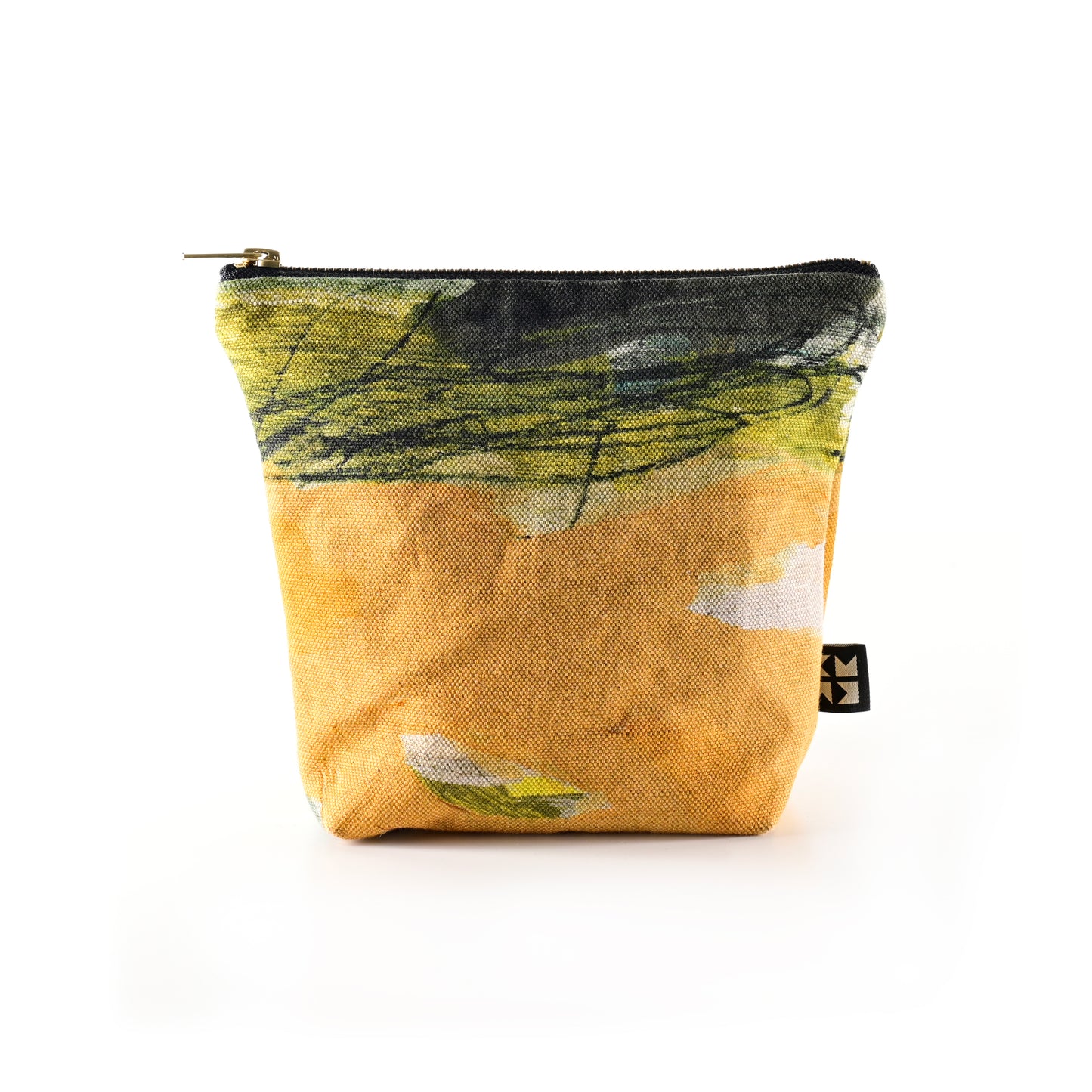 Abstract Linen Makeup bag
