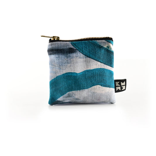 Abstract Linen Pouch