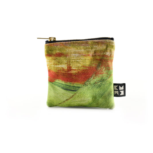 Abstract Linen Pouch