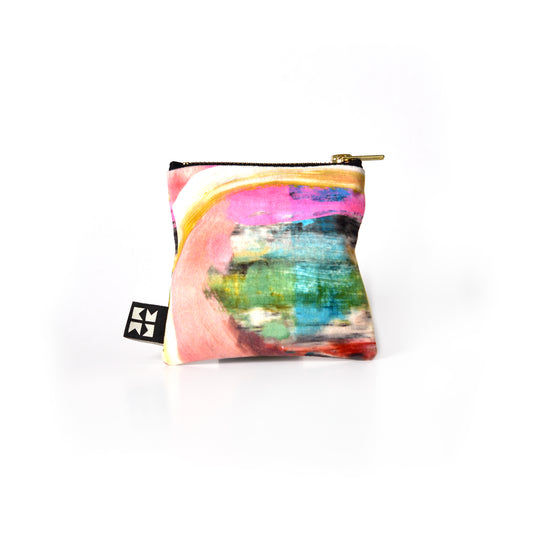 Abstract Velvet pouch